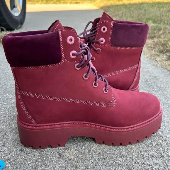 TIMBERLAND STONE STREET 6 INCH WATERPROOF PLATFORM BOOTS women’s sz 10 - Picture 5 of 15